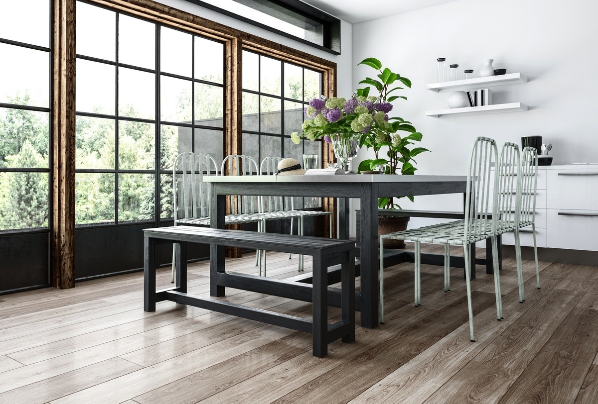 Opt for New Flooring 10 Fabulous DIY Decorating Ideas for Your Dining Room