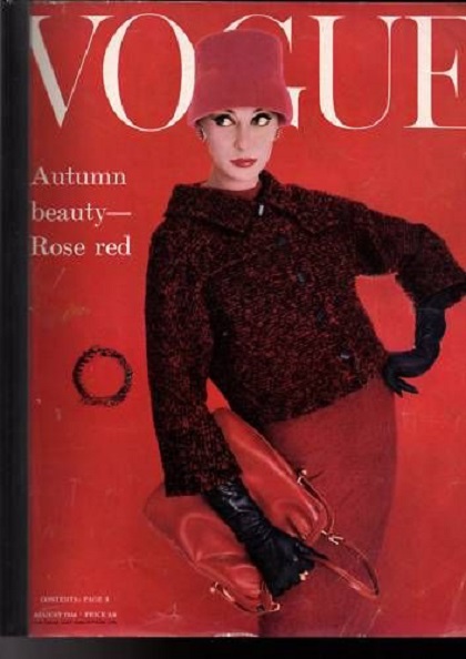 British Vogue Cover August 1956