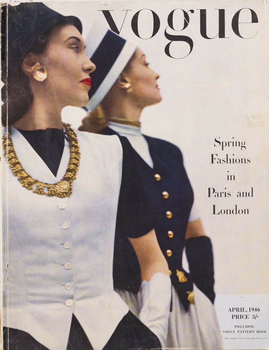 British Vogue Cover April 1946