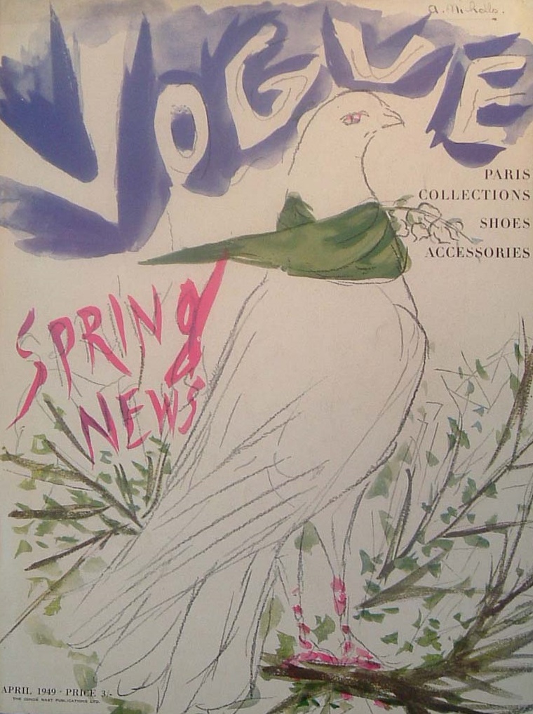 British Vogue Cover April 1949