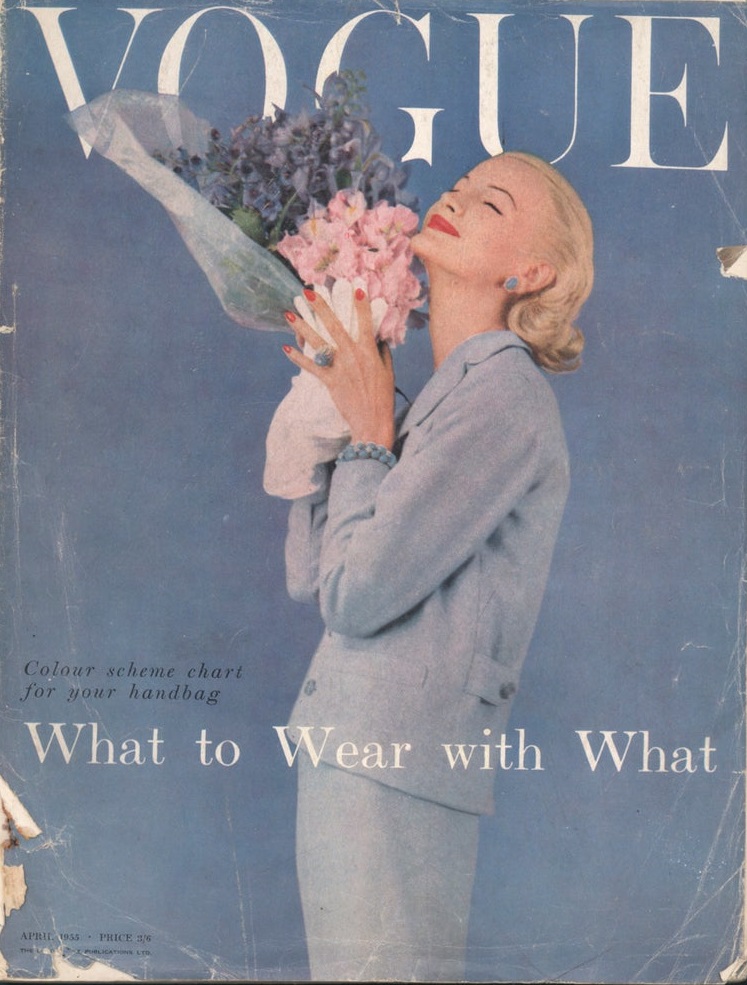 British Vogue Cover April 1955