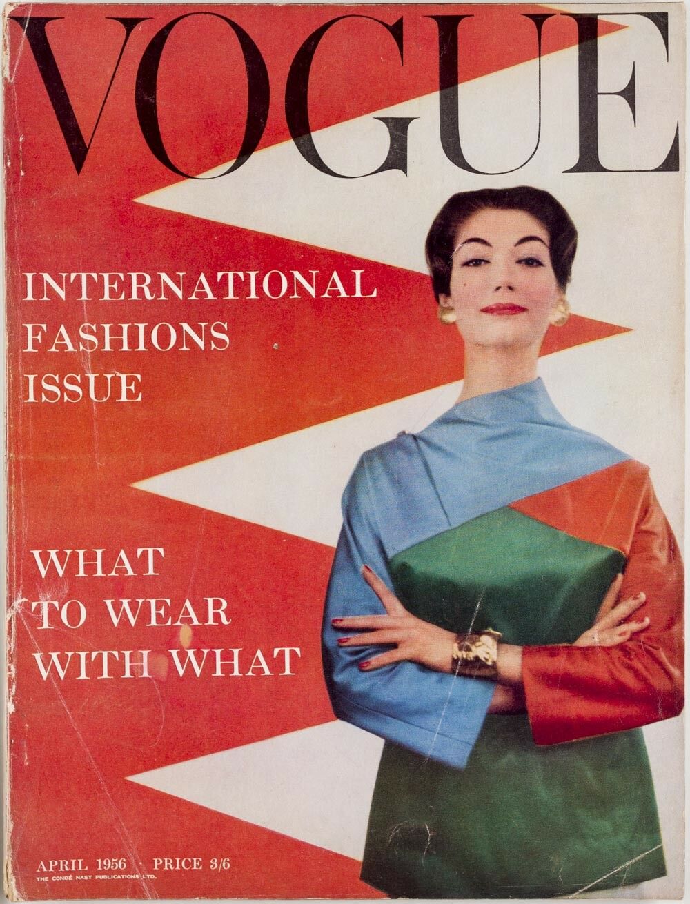 British Vogue Cover April 1956