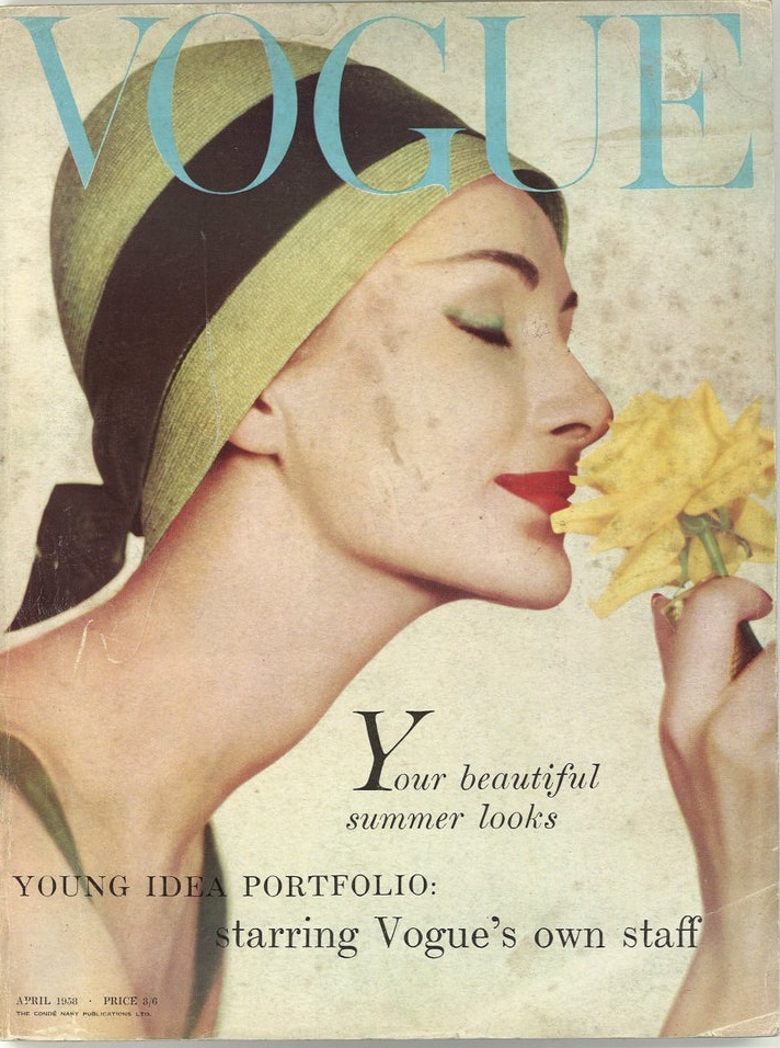 British Vogue Cover April 1958