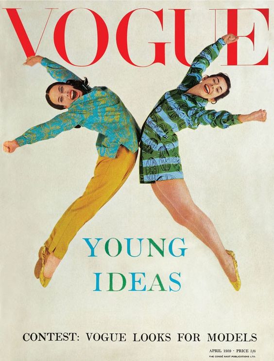 British Vogue Cover April 1959