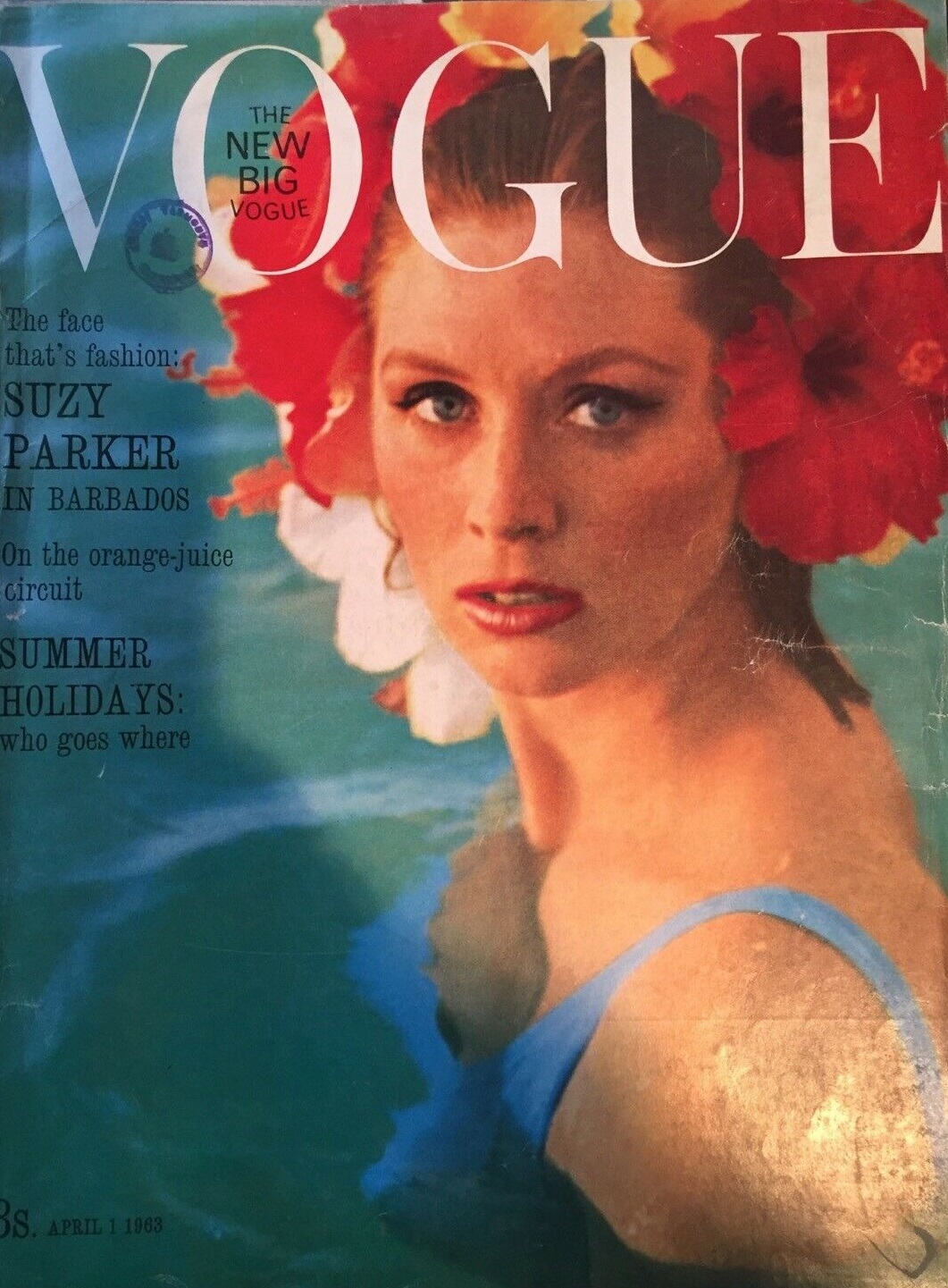 British Vogue Cover April 1963