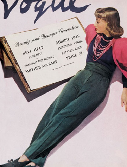 British Vogue Cover August 1945