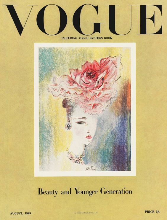 British Vogue Cover August 1945