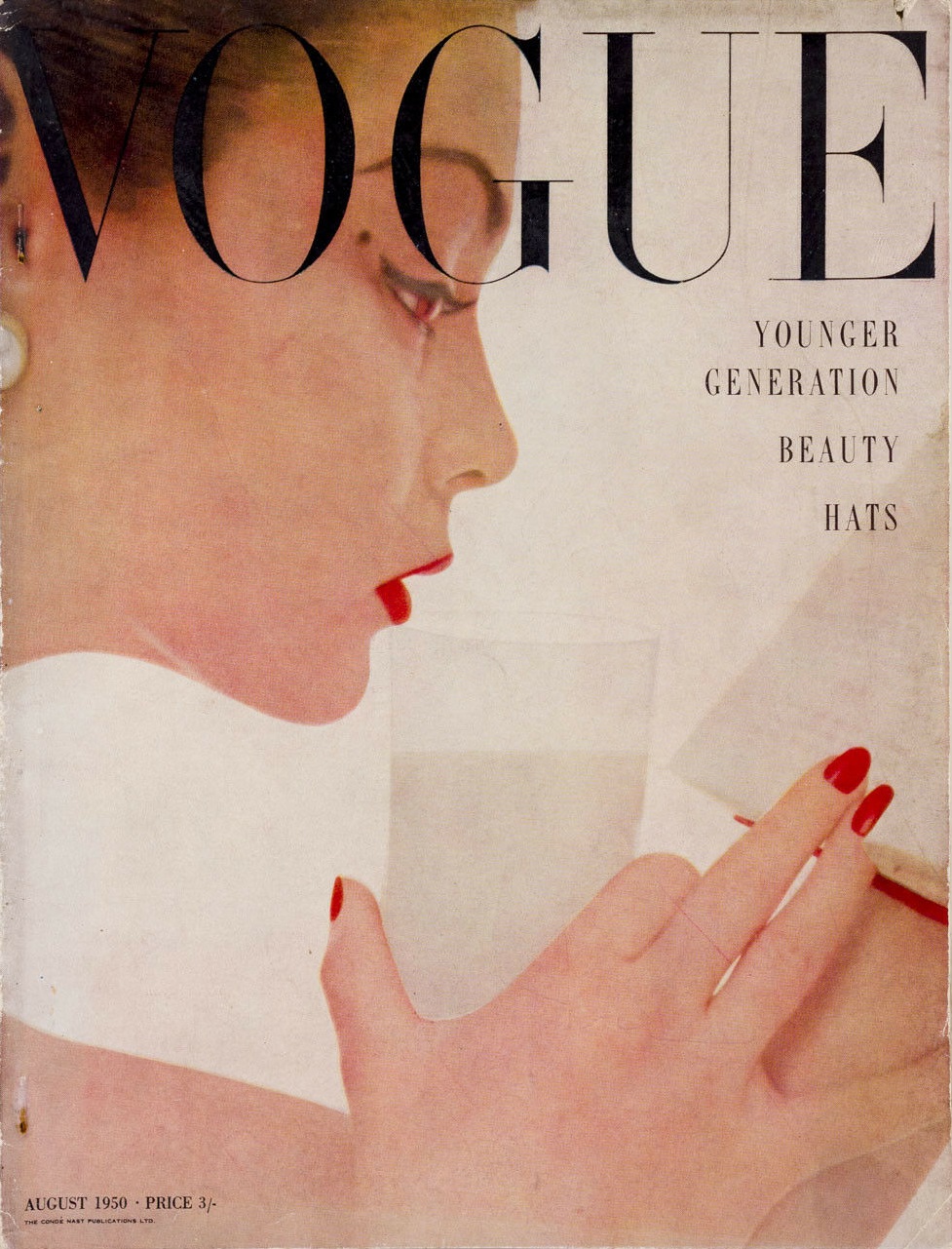 British Vogue Cover August 1950