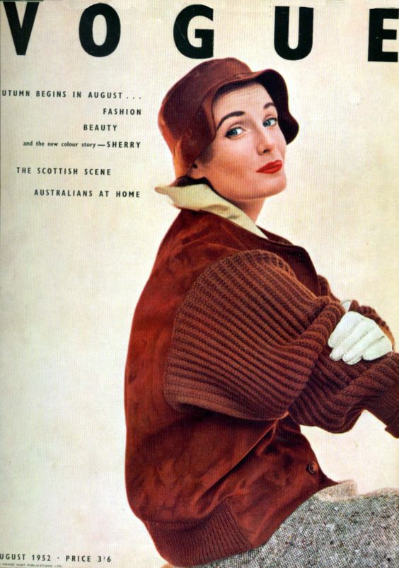 British Vogue Cover August 1952