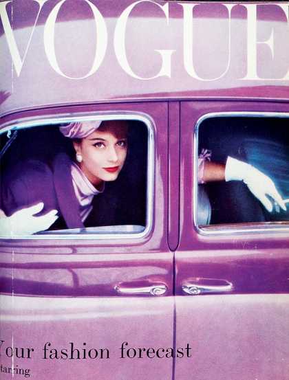 British Vogue Cover August 1957