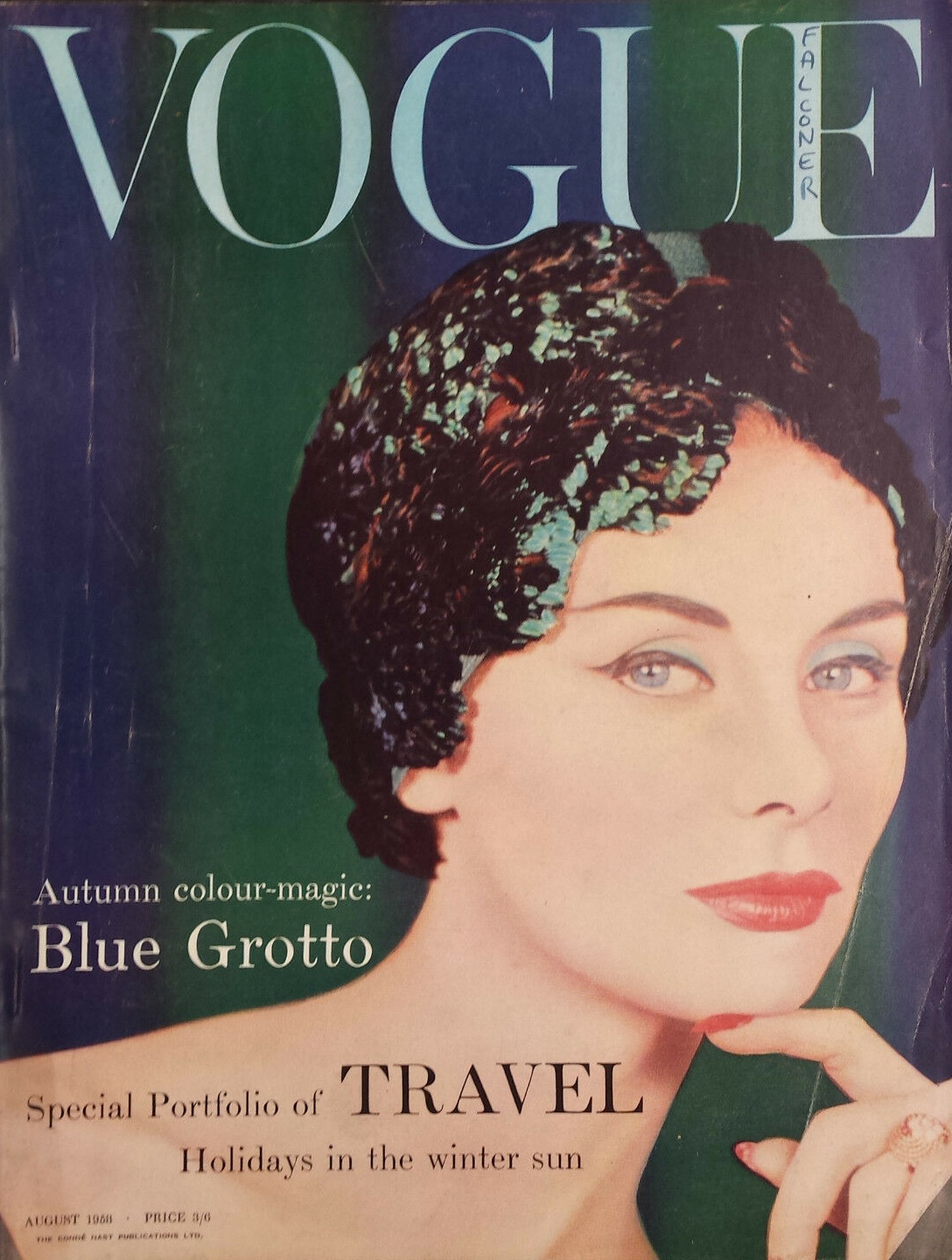 British Vogue Cover August 1958