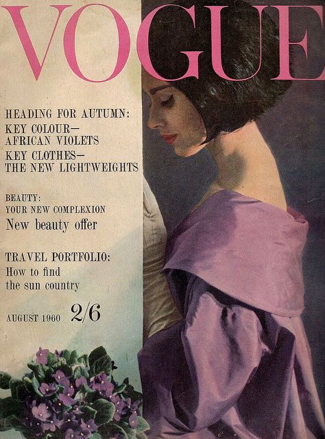 British Vogue Cover August 1960