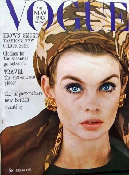 British Vogue Cover August 1963