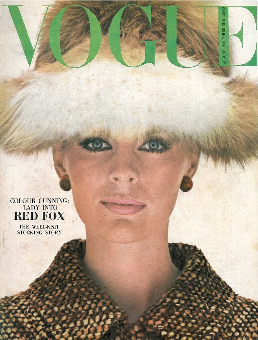 British Vogue Cover August 1964