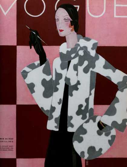 British Vogue Cover December 1930