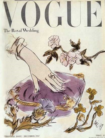 British Vogue Cover December 1947