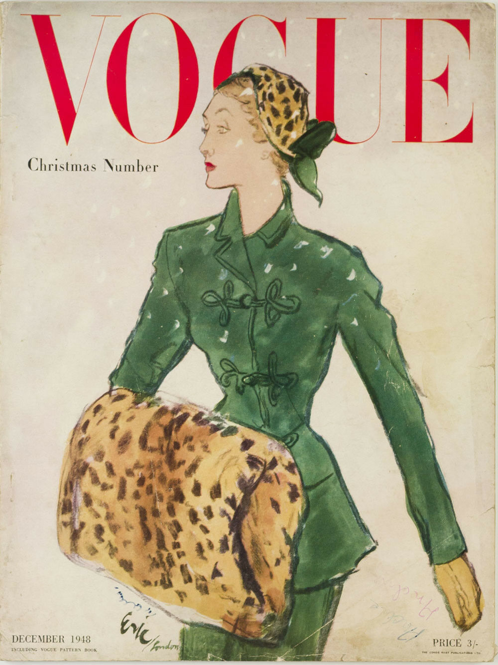 British Vogue Cover December 1948