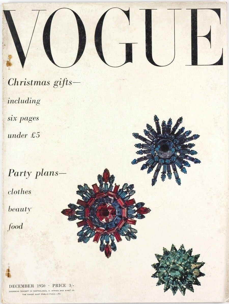 British Vogue Cover December 1950