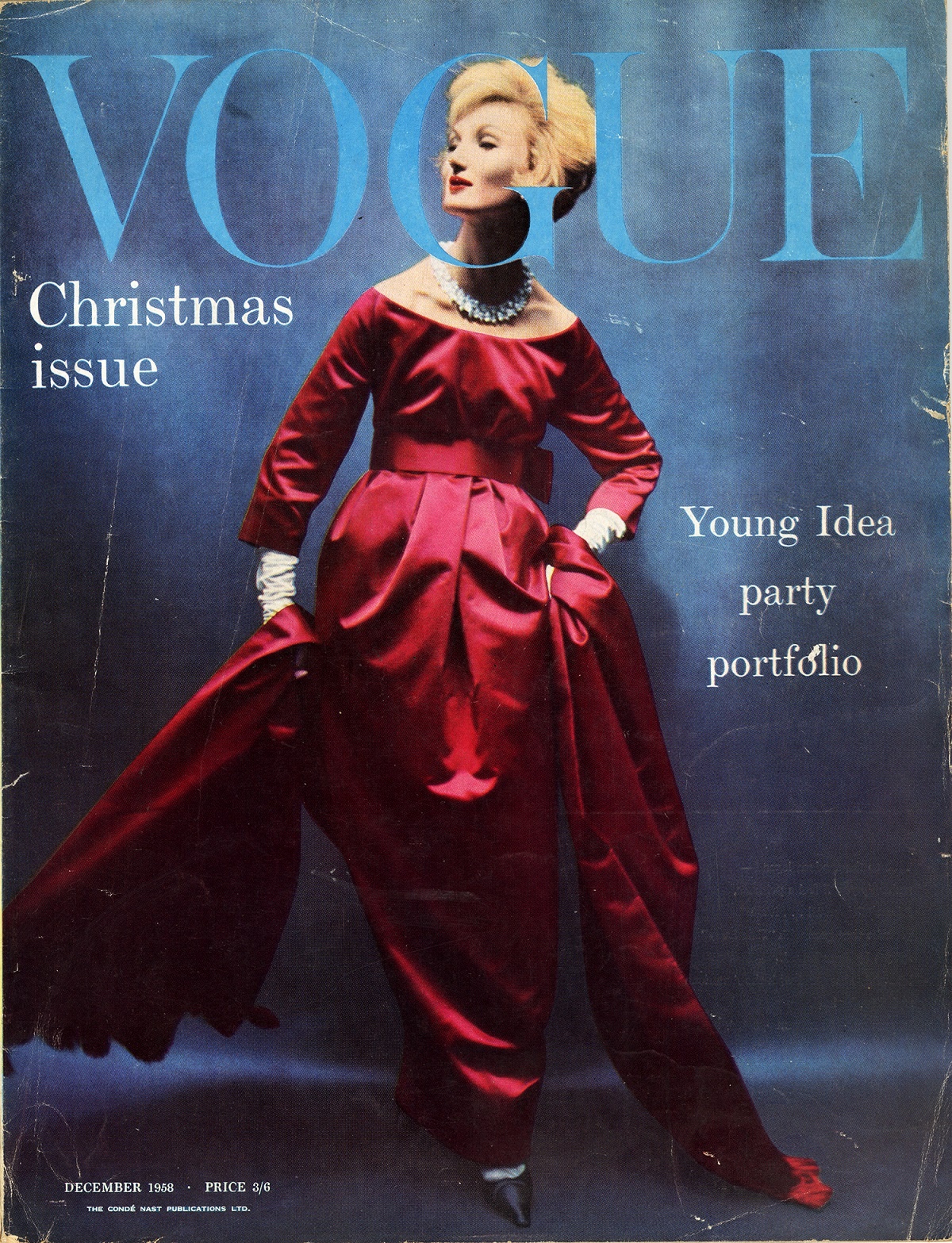 British Vogue Cover December 1958