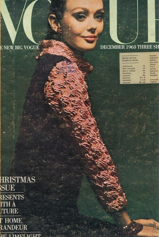 British Vogue Cover December 1963