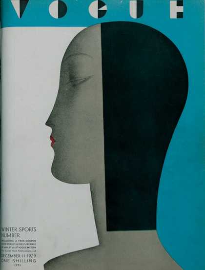 British Vogue Cover December 1929