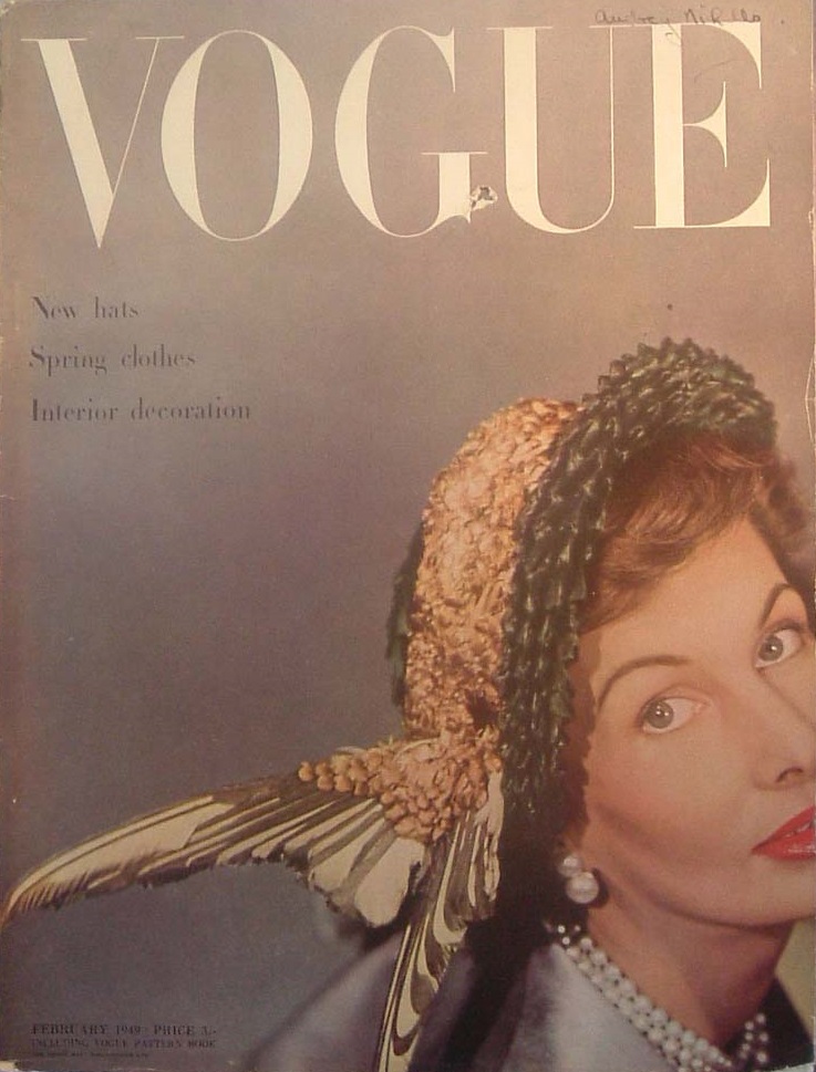 British Vogue Cover February 1949