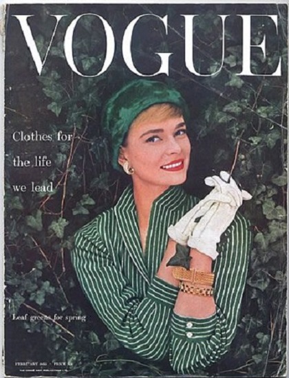 British Vogue Cover February 1955