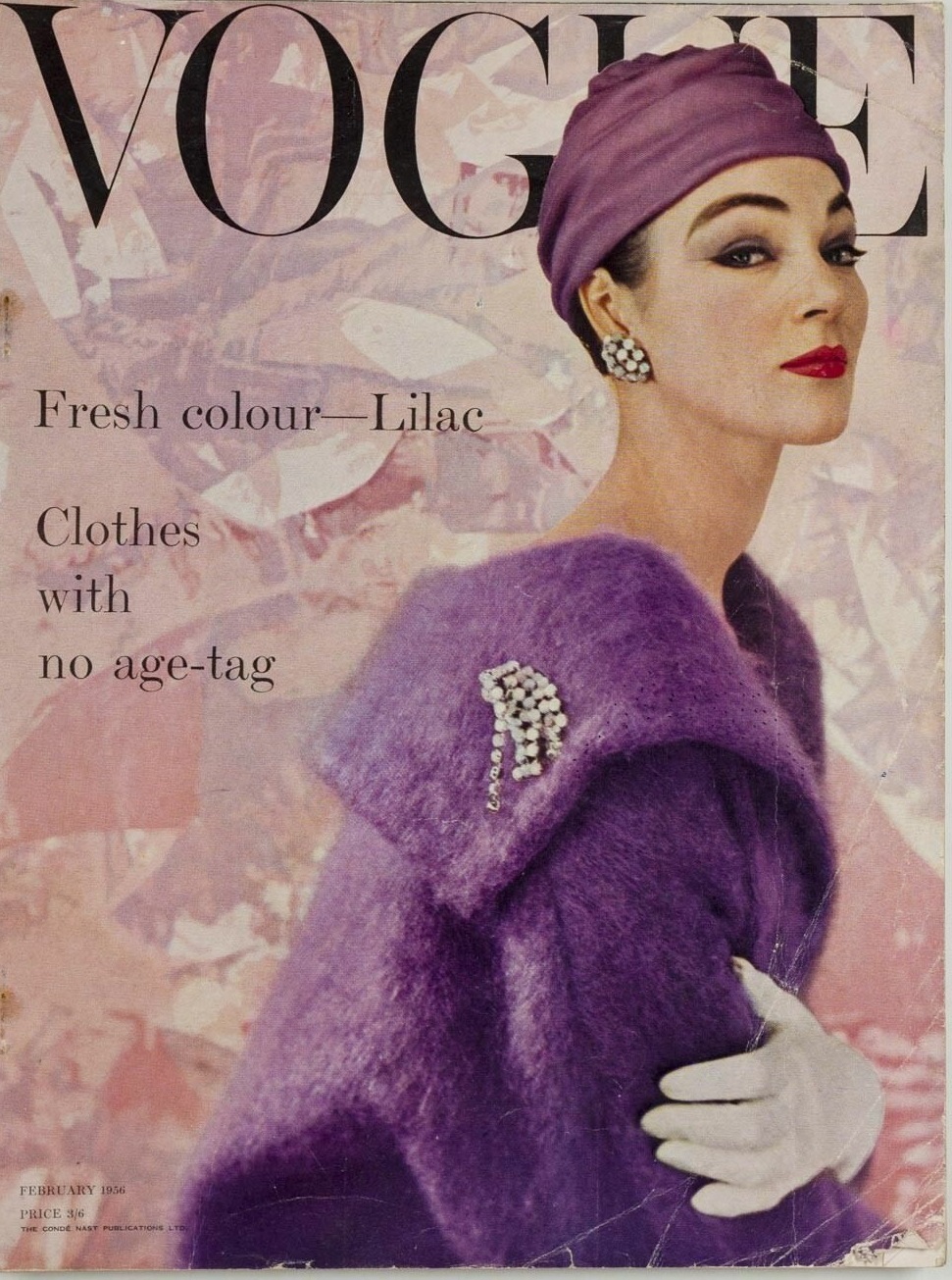 British Vogue Cover February 1956