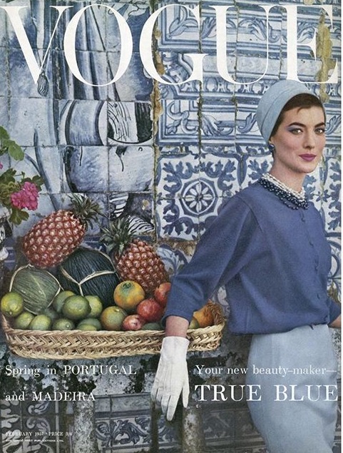 British Vogue Cover February 1957