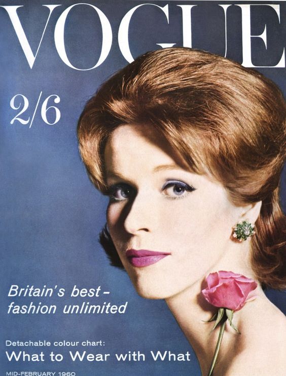 British Vogue Cover February 1960