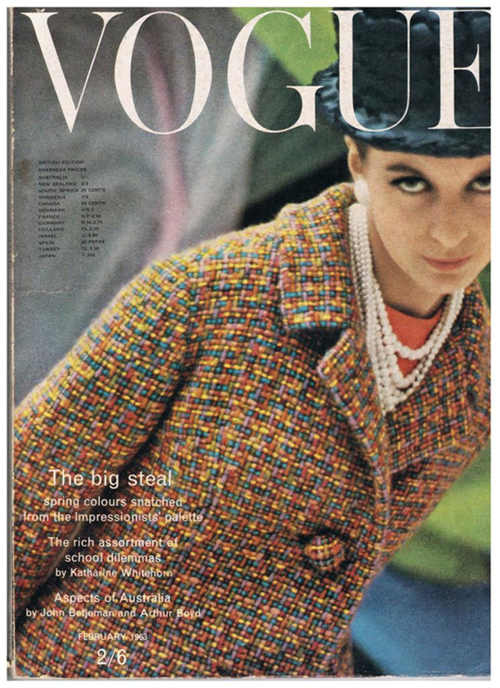 British Vogue Cover February 1963