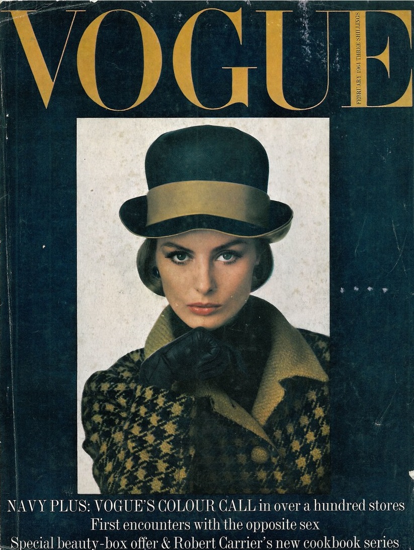 British Vogue Cover February 1964