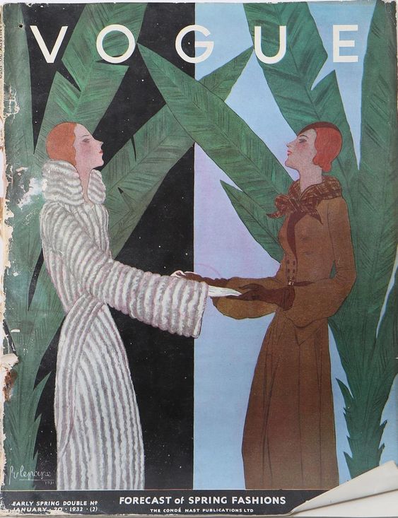 British Vogue Cover January 1932