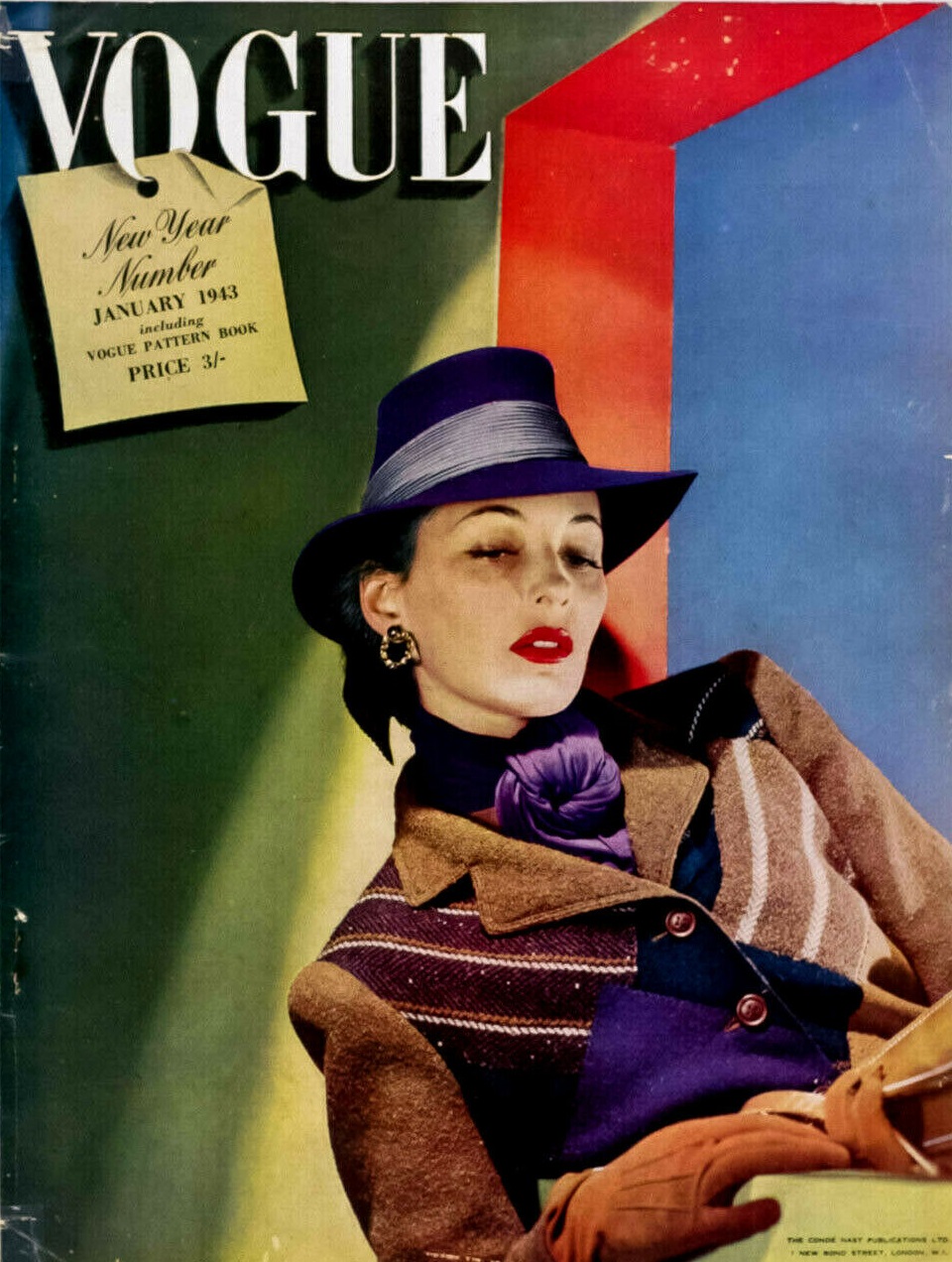 British Vogue Cover January 1943