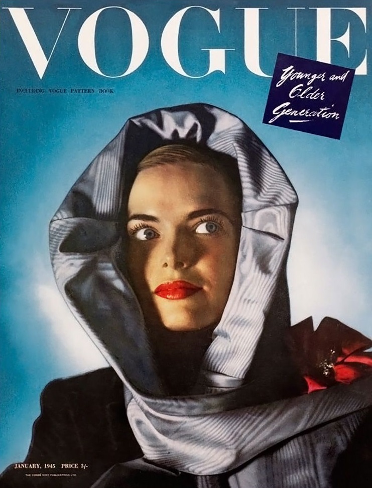 British Vogue Cover January 1945