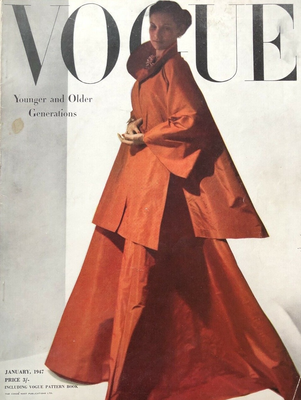 British Vogue Cover January 1947