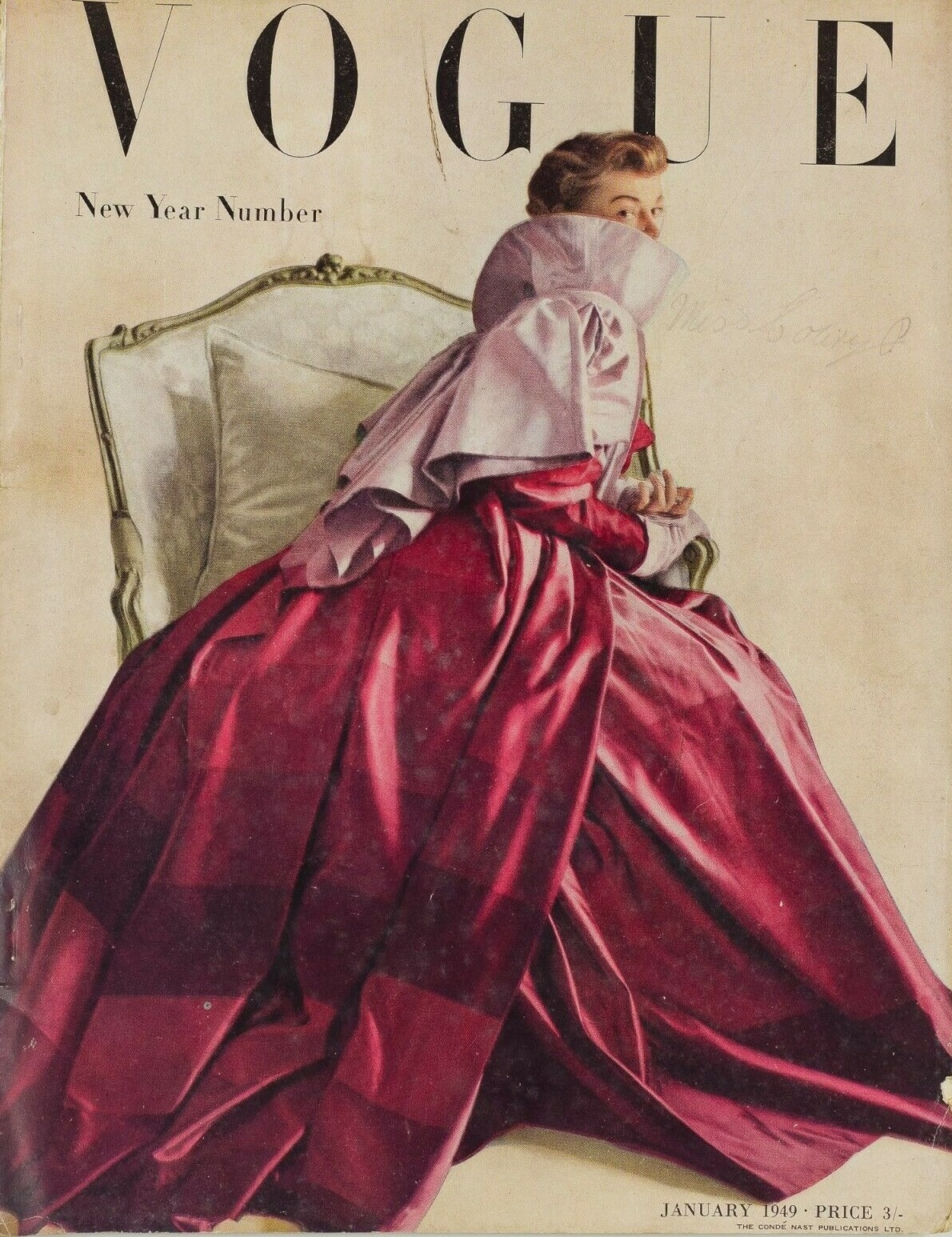 British Vogue Cover January 1949