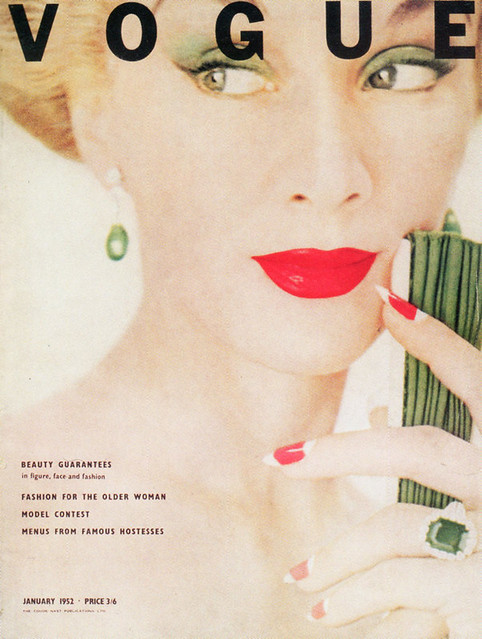 British Vogue Cover January 1952