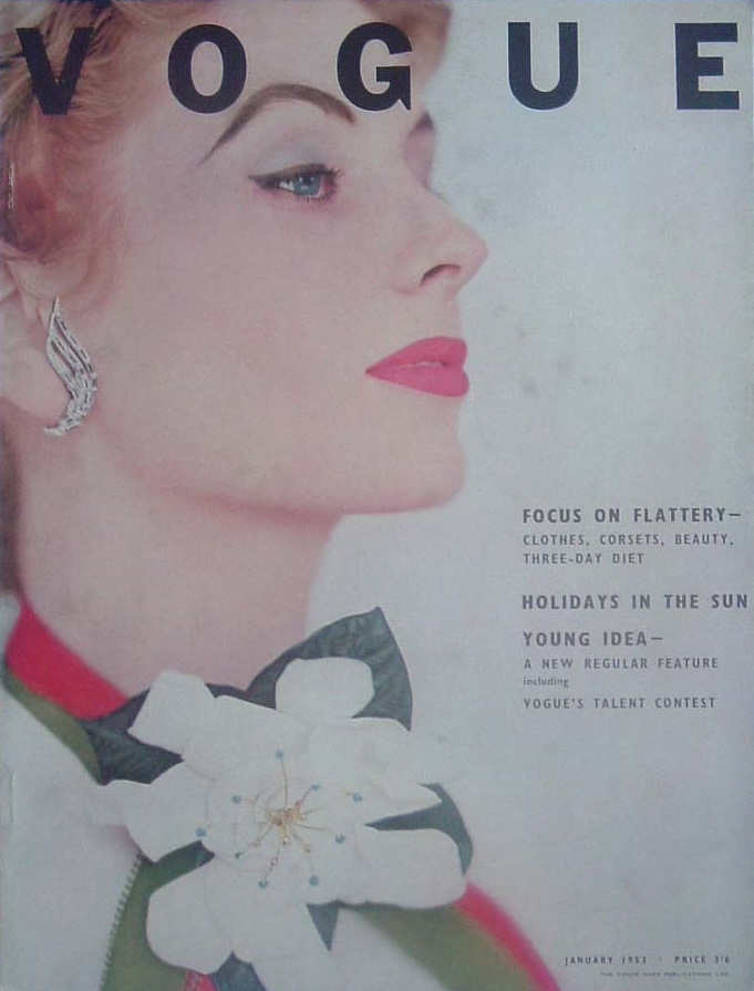 British Vogue Cover January 1953