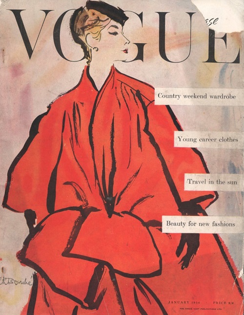 British Vogue Cover January 1954