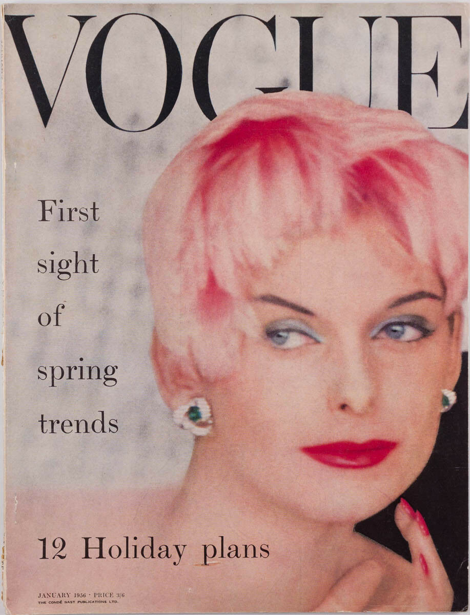 British Vogue Cover January 1956