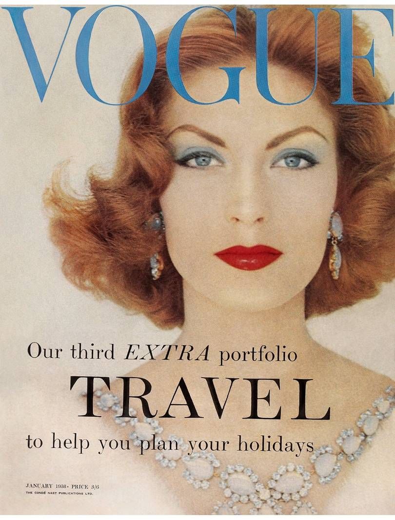 British Vogue Cover January 1958