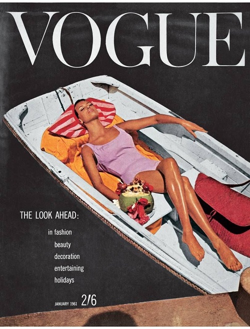 British Vogue Cover January 1961