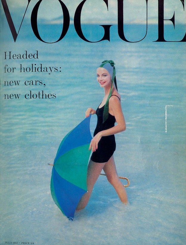 British Vogue Cover July 1957