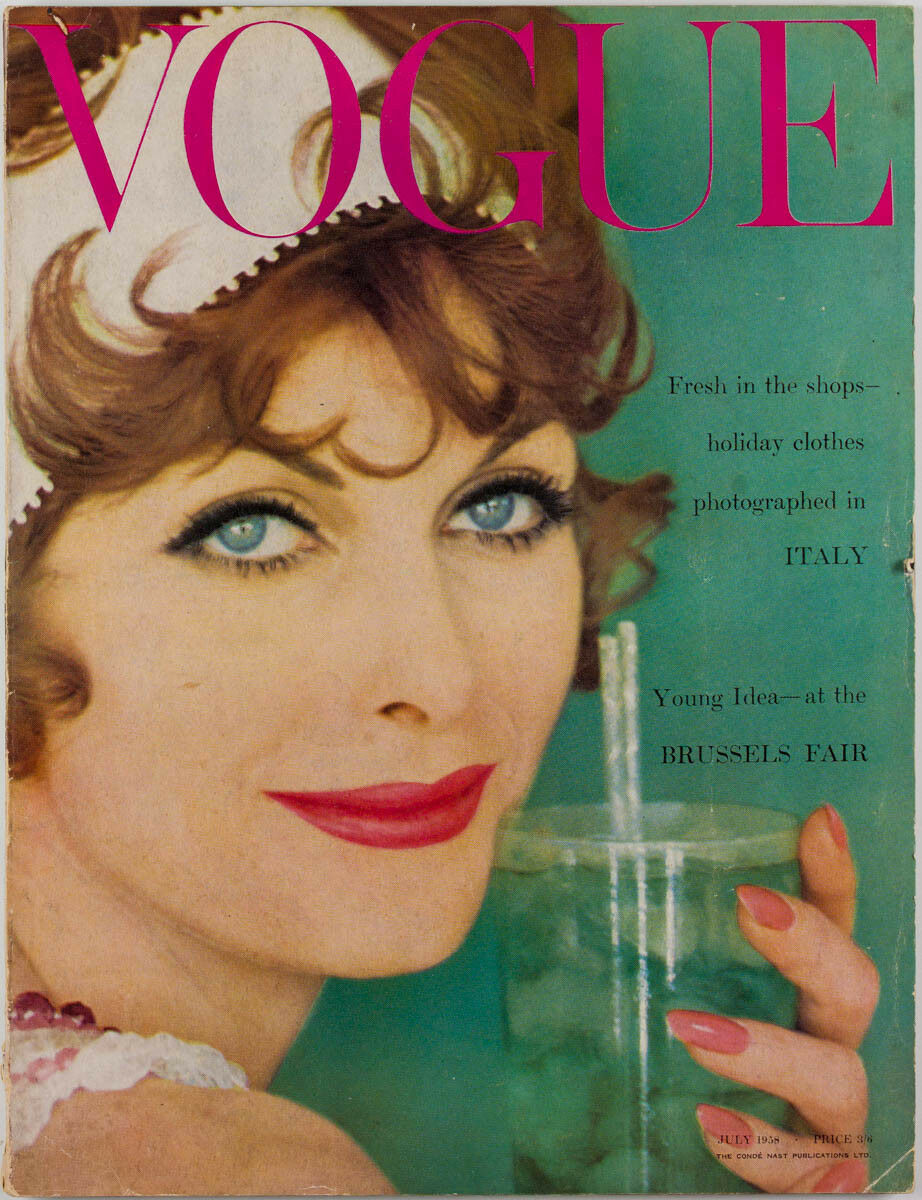 British Vogue Cover July 1958