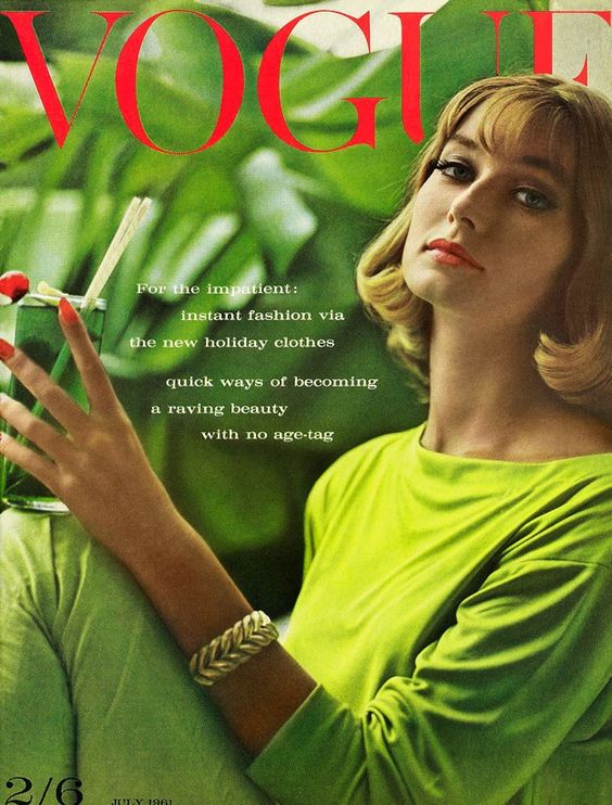 British Vogue Cover July 1961