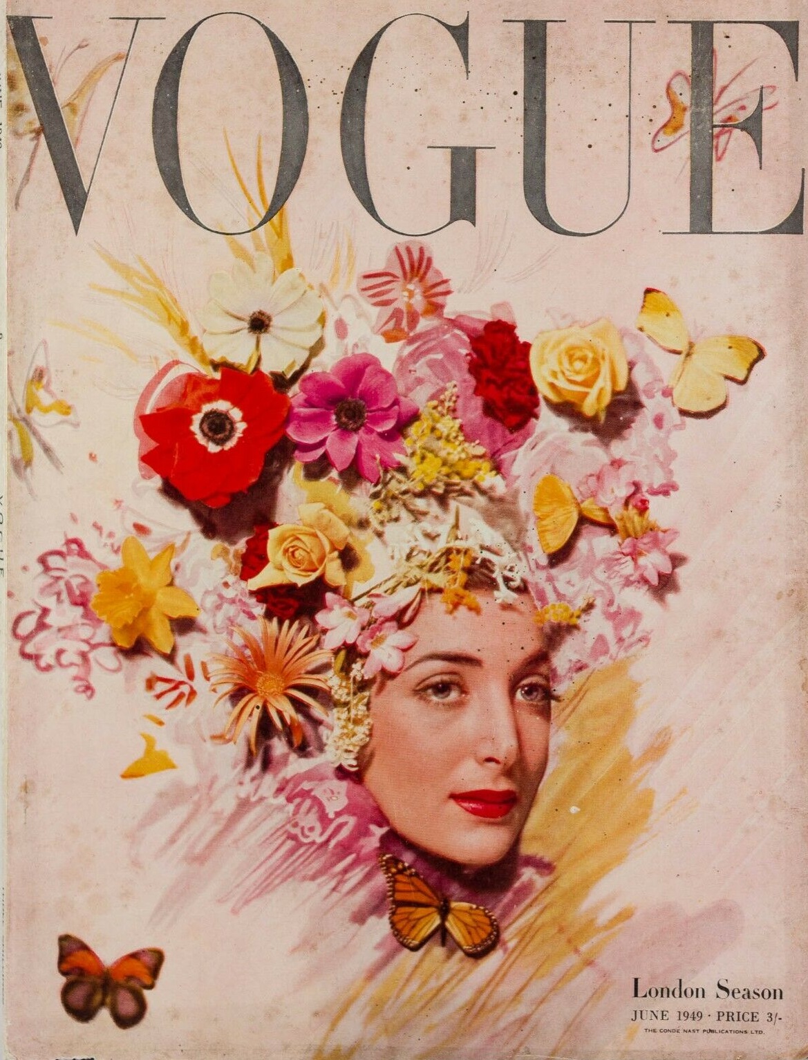 British Vogue Cover June 1949