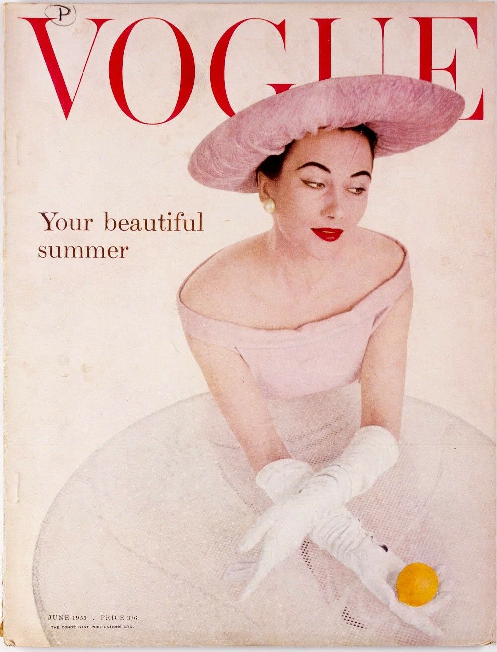 British Vogue Cover June 1955