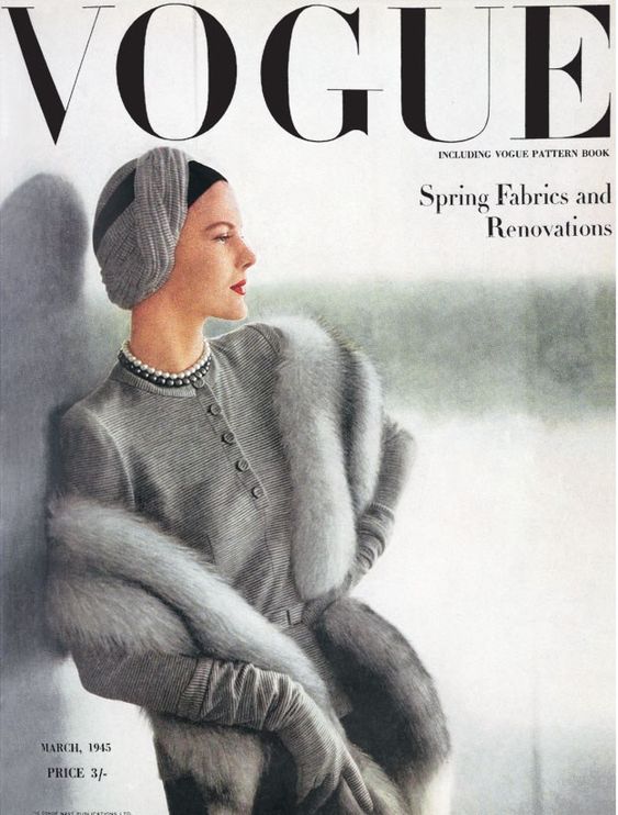 British Vogue Cover March 1945