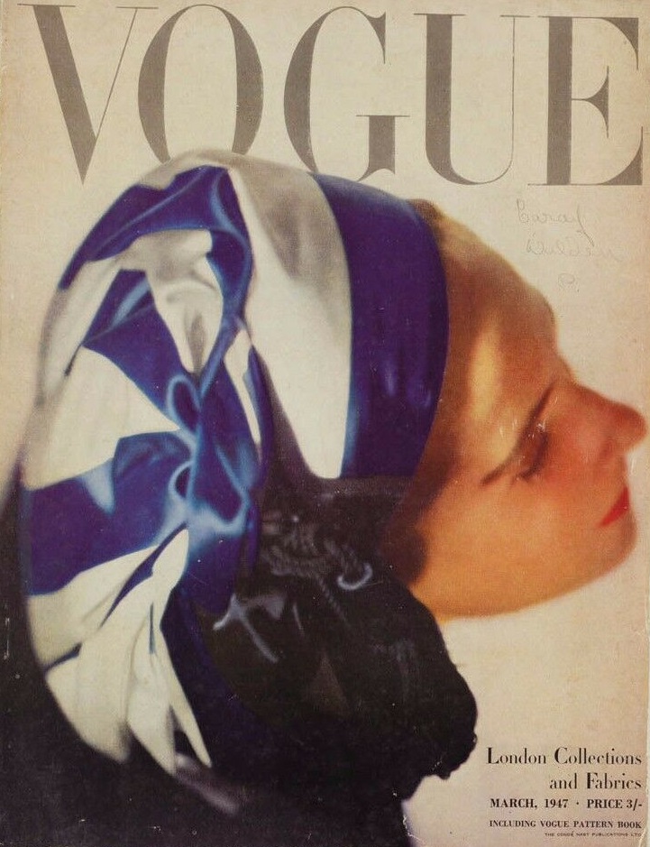 British Vogue Cover March 1947